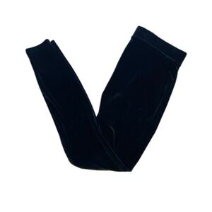 JCrew black velvet leggings size M